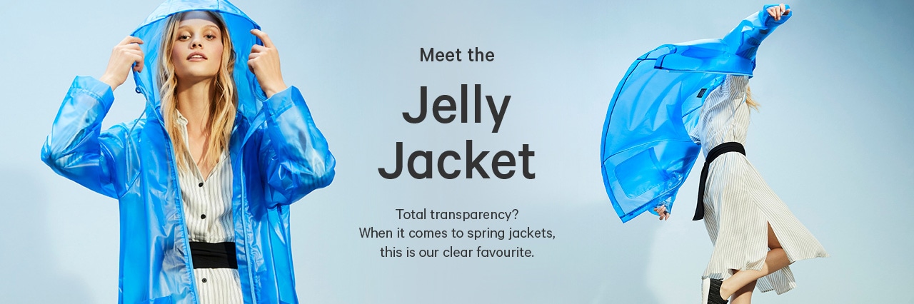 Jelly jacket with complete transparency