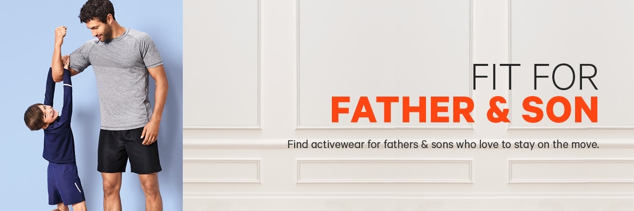 Fit for Father and Son Activewear Styles