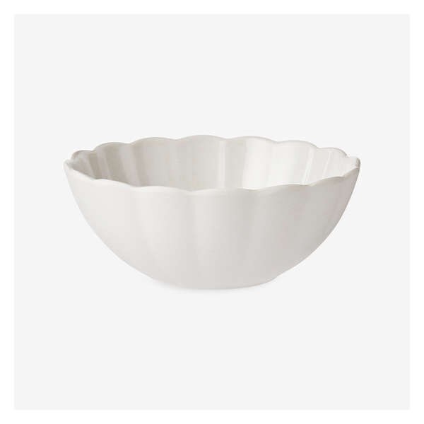 Scalloped Small Bowl - Cream