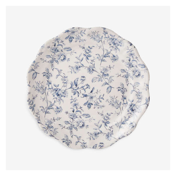 Vintage Floral Side Plate - Light Blue