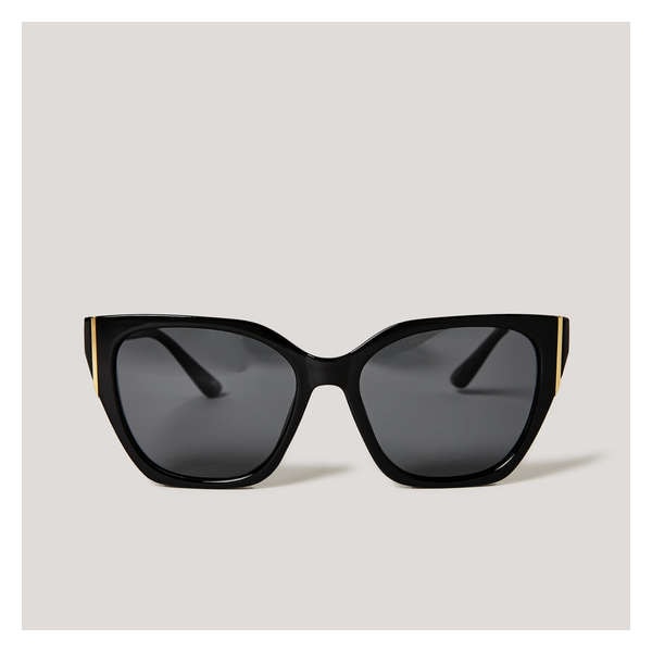 Polarized Cat Eye Sunglasses - Black