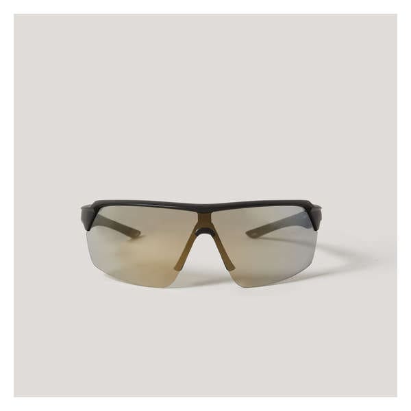 Sport Semi Rimless Sunglasses - Black