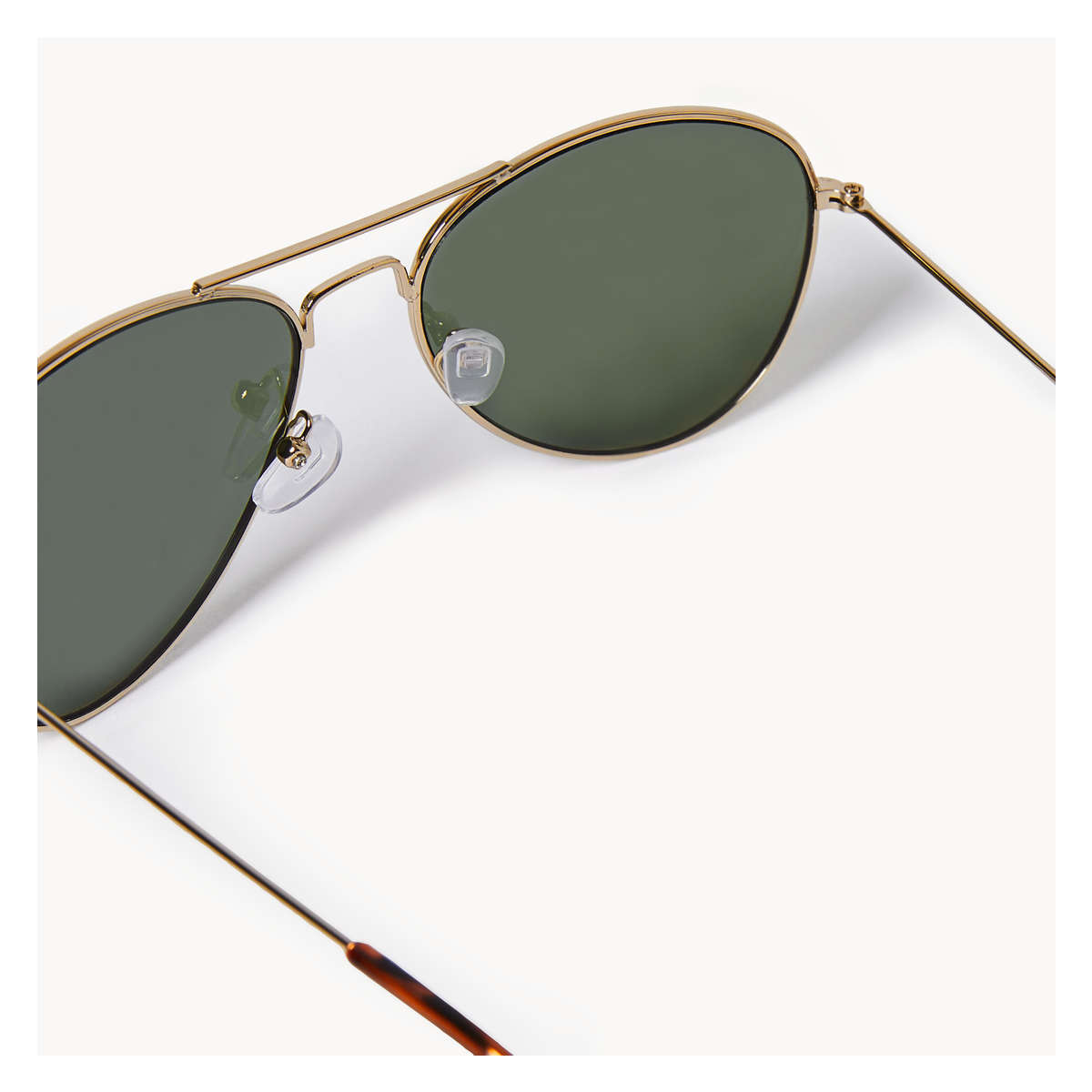 Gold rimmed aviator sunglasses online