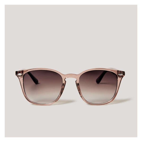 Lunettes de soleil carrées - Beige