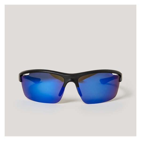 Polarized Sport Blade Sunglasses - Blue
