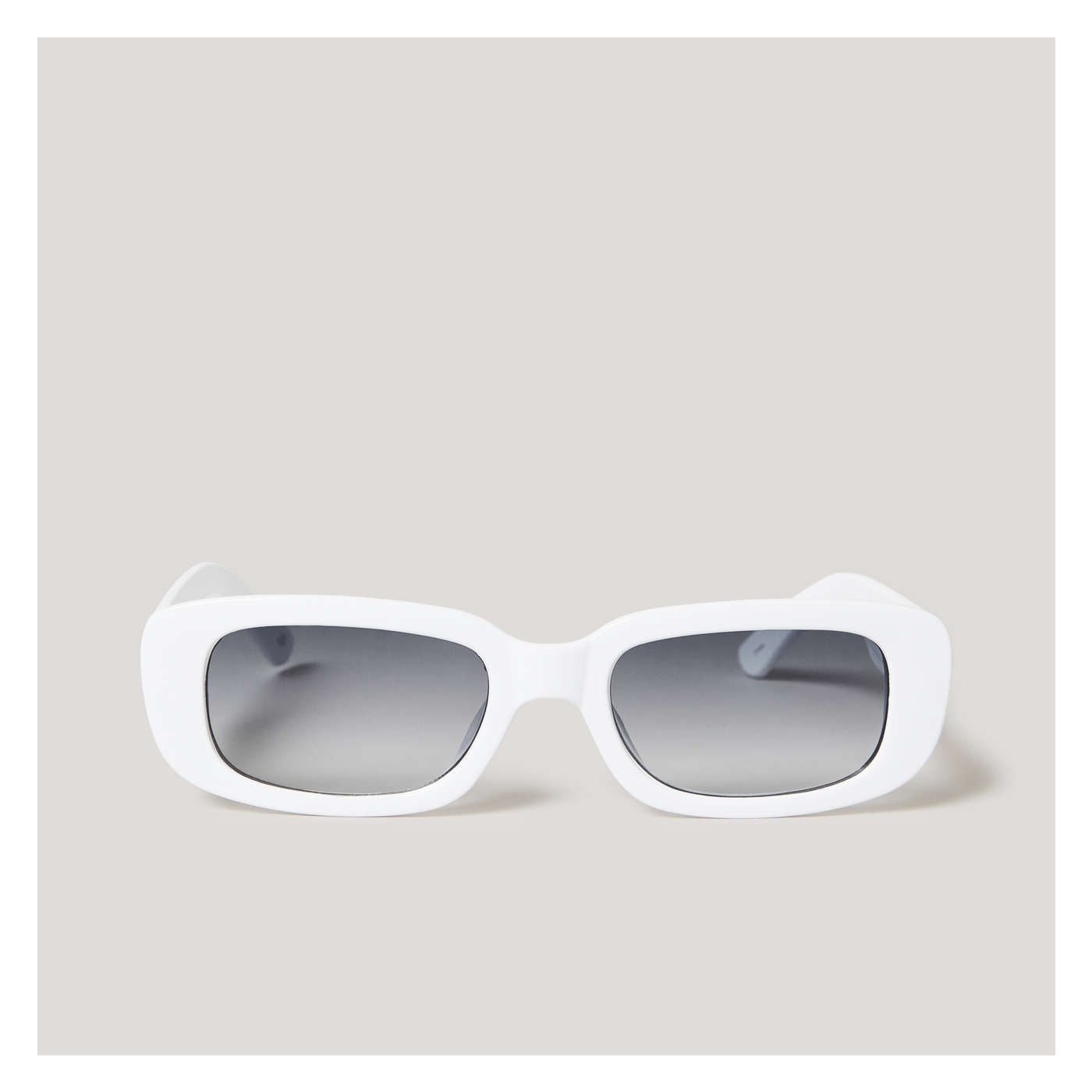 Rectangle Sunglasses in White from Joe Fresh