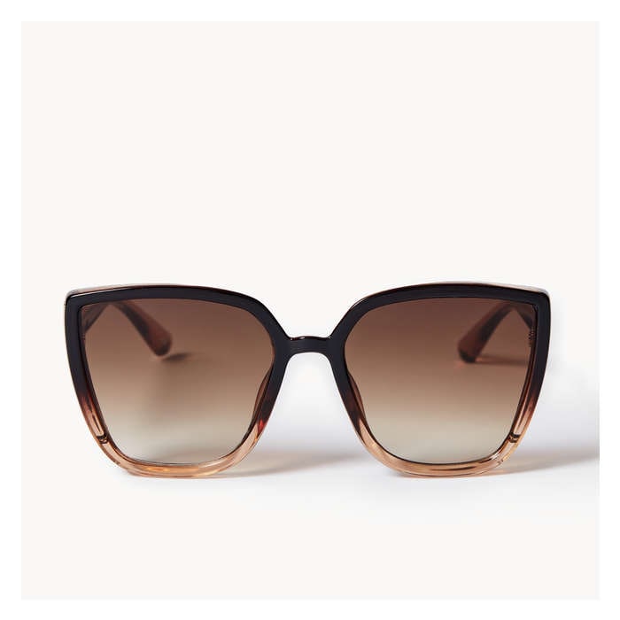 Women's Brown Gradient Cat Eye Sunglasses