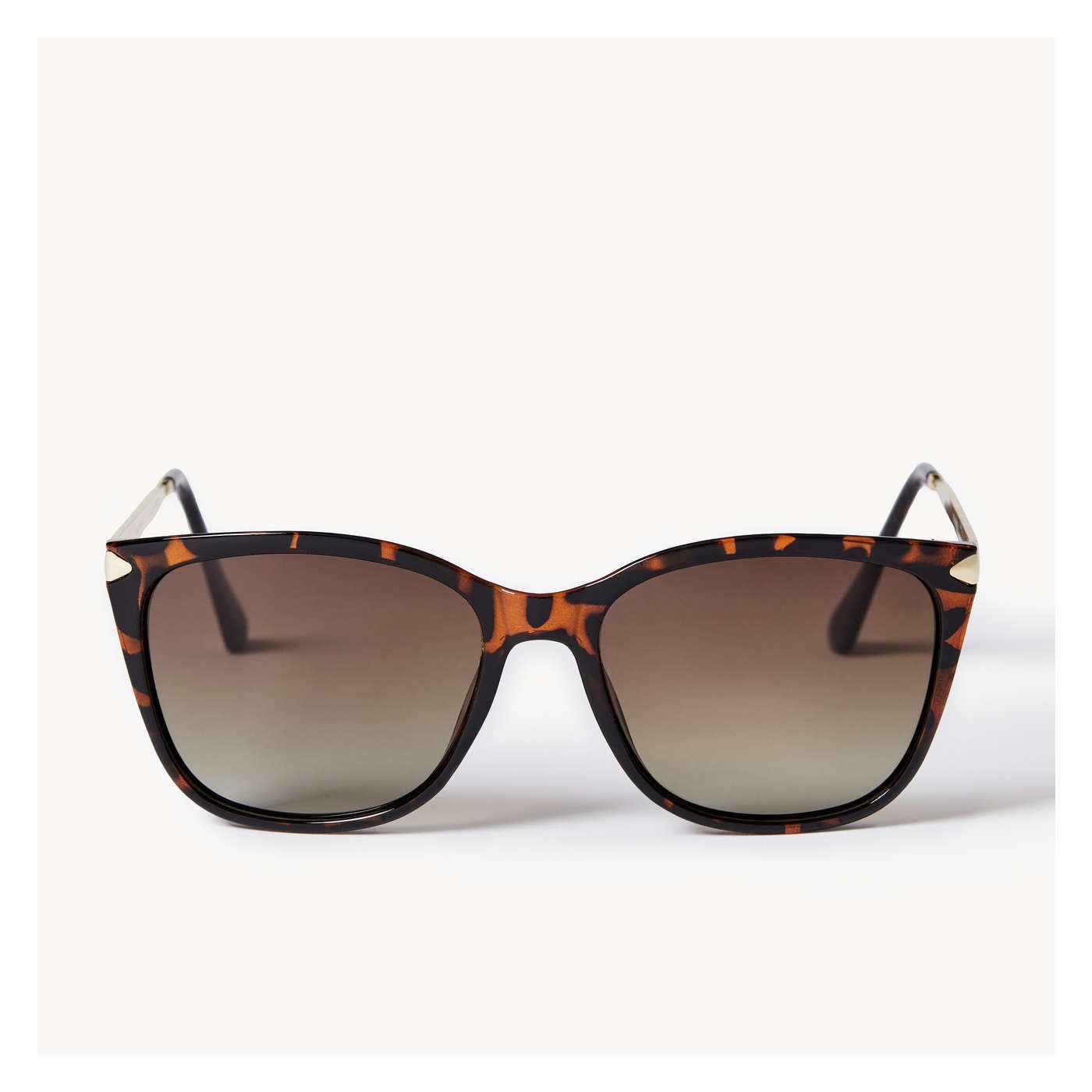 Square Tortoise Sunglasses - Brown
