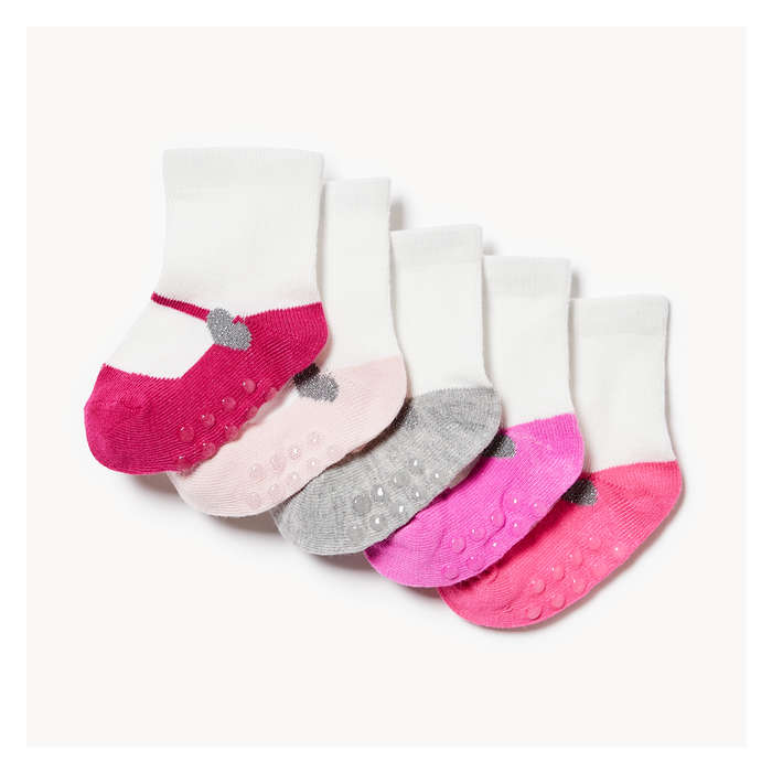 Baby Girls' 5 Pack Socks