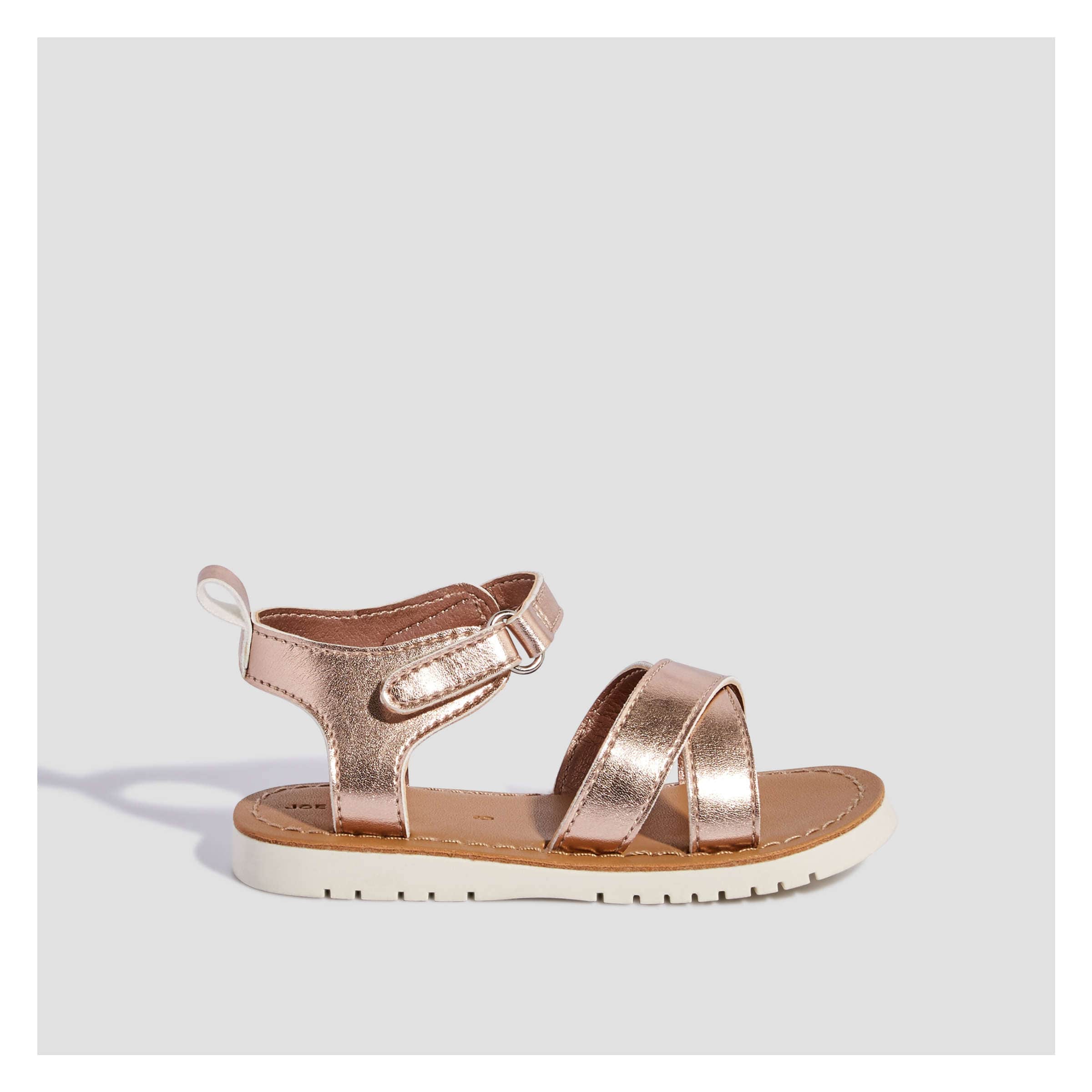 girls metallic sandals