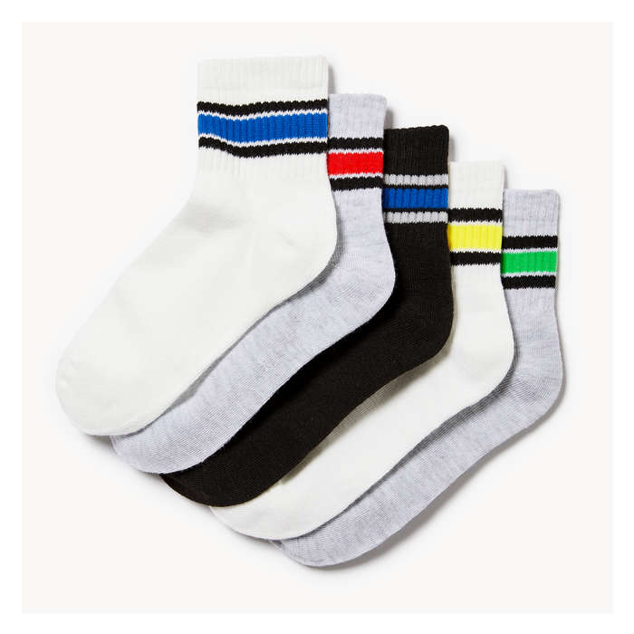 Garçons Ens. de 5 paires de chaussettes mi-hautes