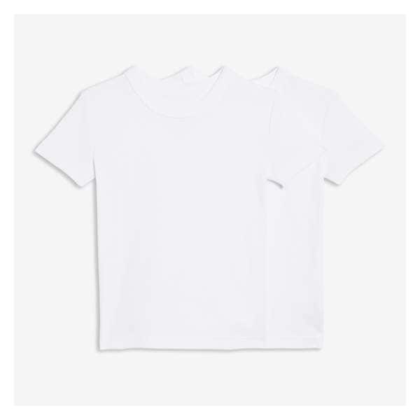 Toddler Boys’ 2 Pack Undershirt Tees - White