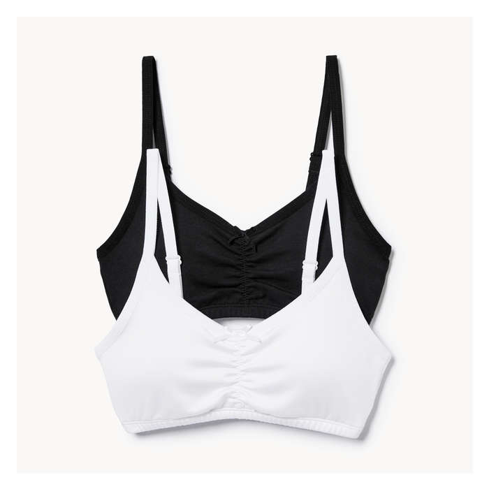 Kid Girls' 2-Pack Bralette - White