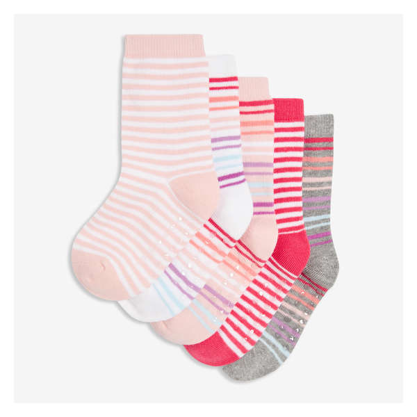 Toddler Girls' 5 Pack Crew Socks - Multi