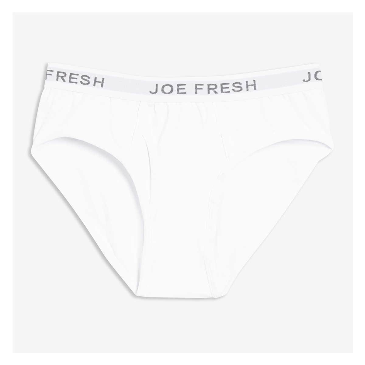 4 Pack Briefs in White from Joe Fresh