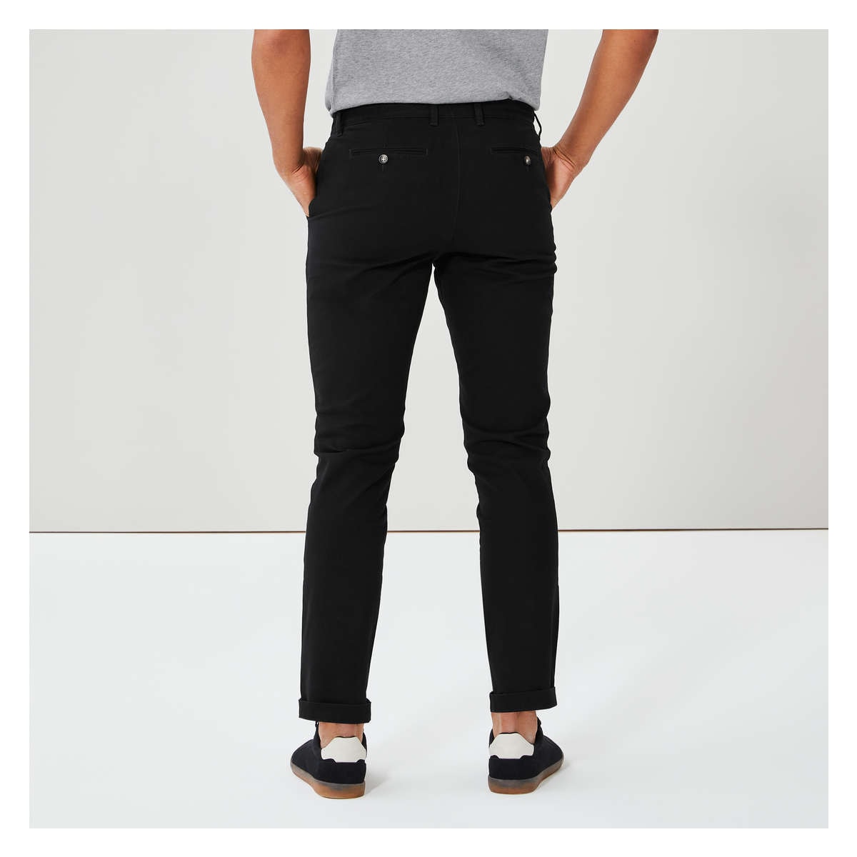 Mens black chino sale pants