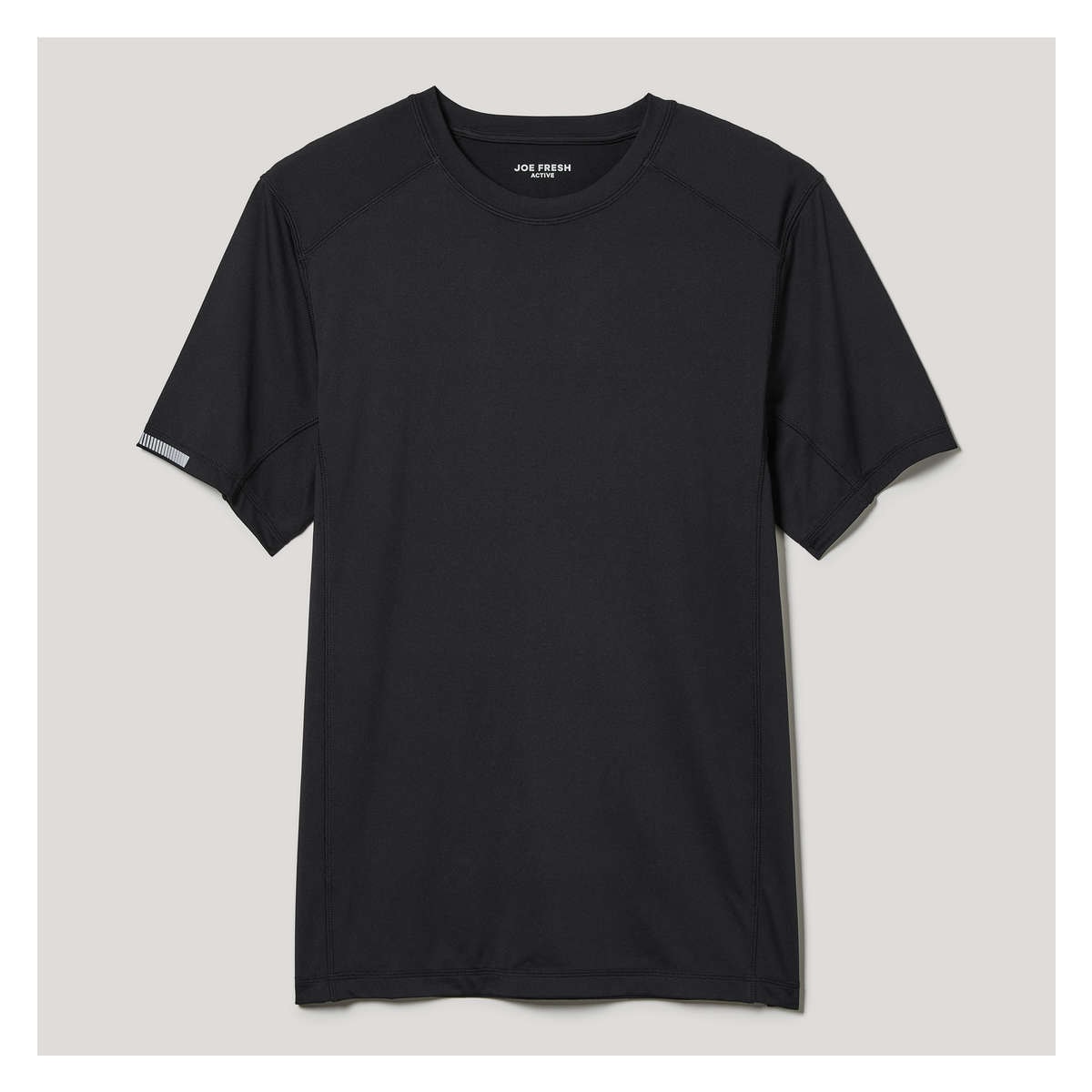 Men's Four-Way Stretch Active Tee in Black from Joe Fresh