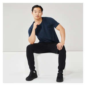 Men's Active Moisture-Wicking T-Shirt - Navy Mix