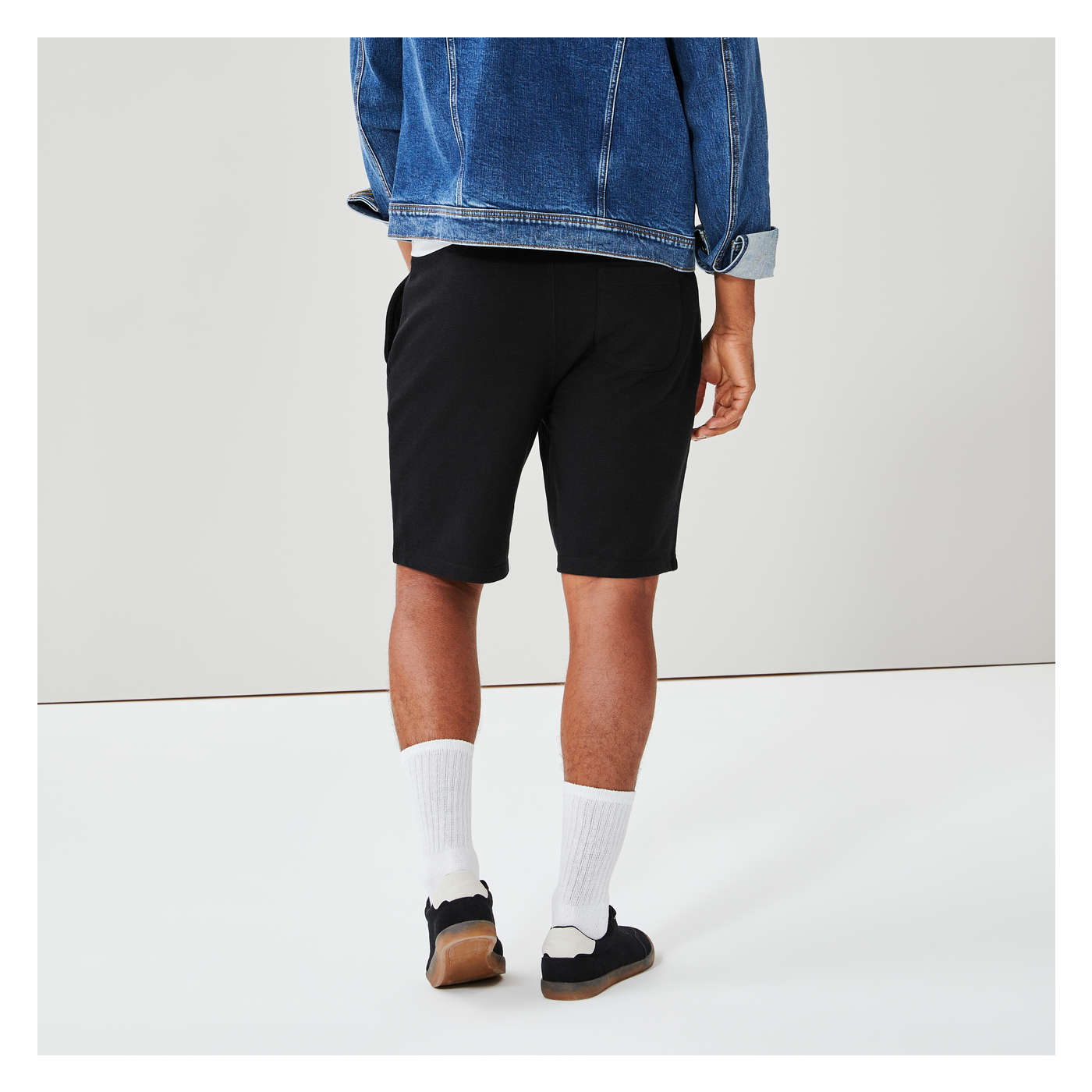 Men's Terry Active Short in Black from Joe Fresh