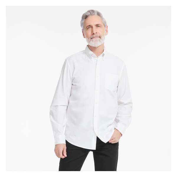 Men's Button-Down Oxford Shirt - White