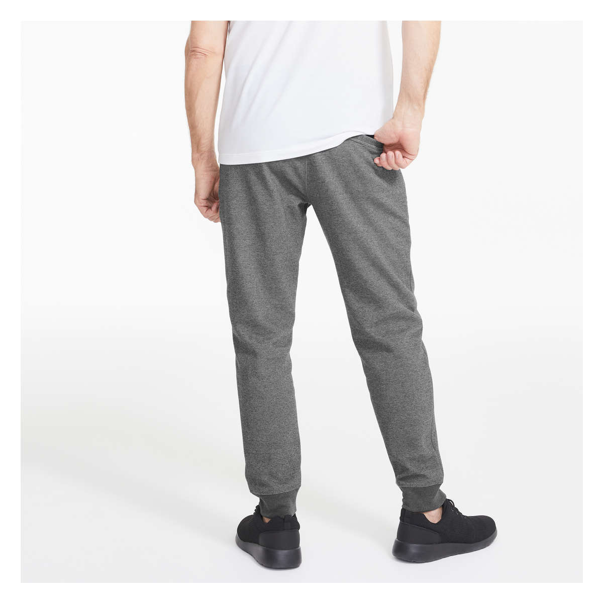 Crop Active Jogger in Charcoal Mix from Joe Fresh