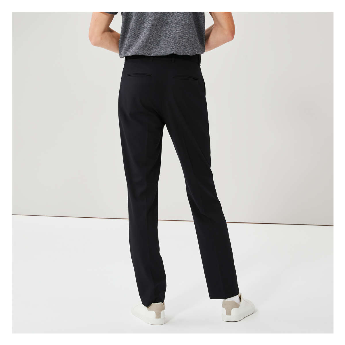 Men's Premium Fit Dress Pant in Black from Joe Fresh