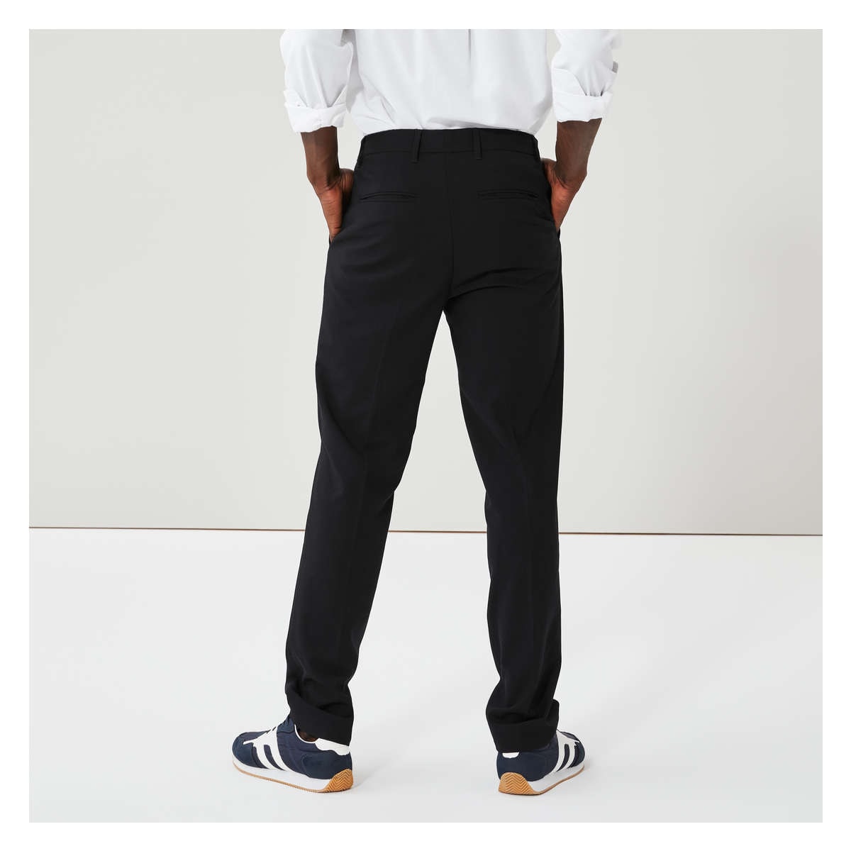 SIAL - Black Men's Casual Pant Smart Dress Pant Size: 30/32/34/36