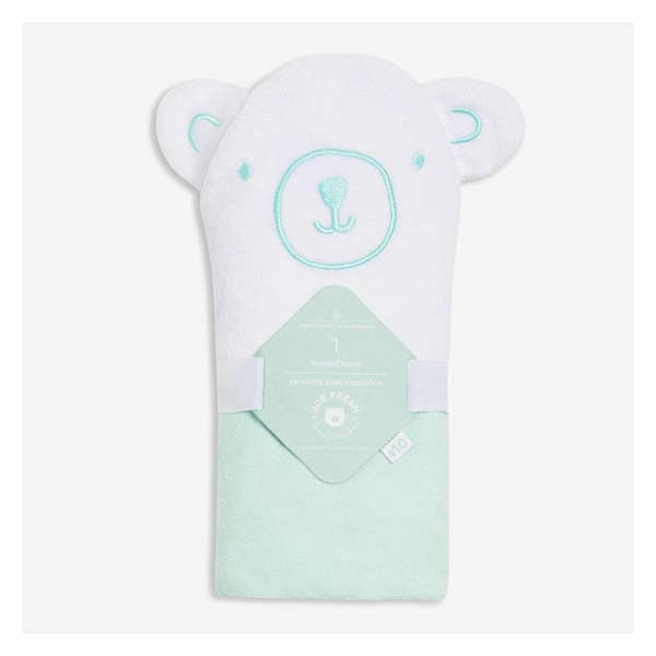 Newborn Hooded Towel - Aqua