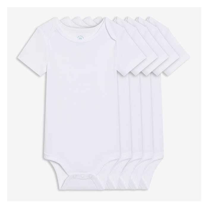 Unisexe Ensemble de 5 cache-couches pour nouveau-nés - Blanc