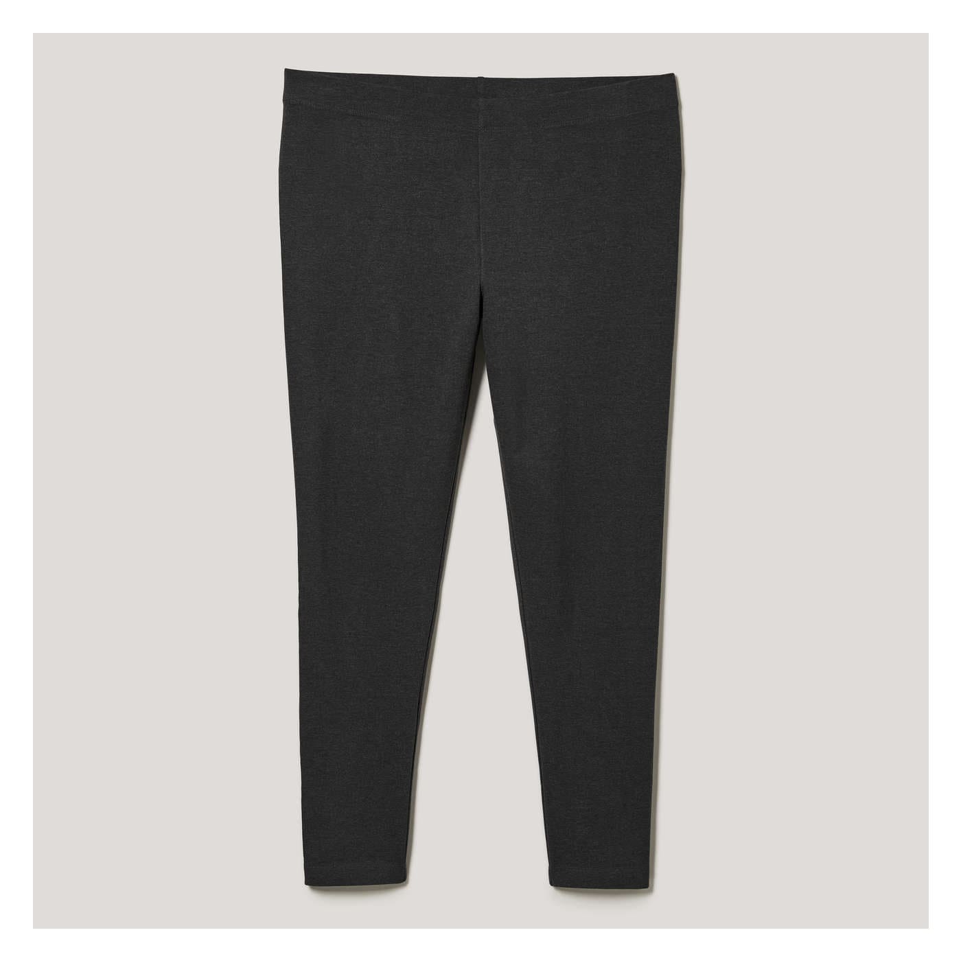 Toddler Girls' Fleece Tights in Charcoal from Joe Fresh