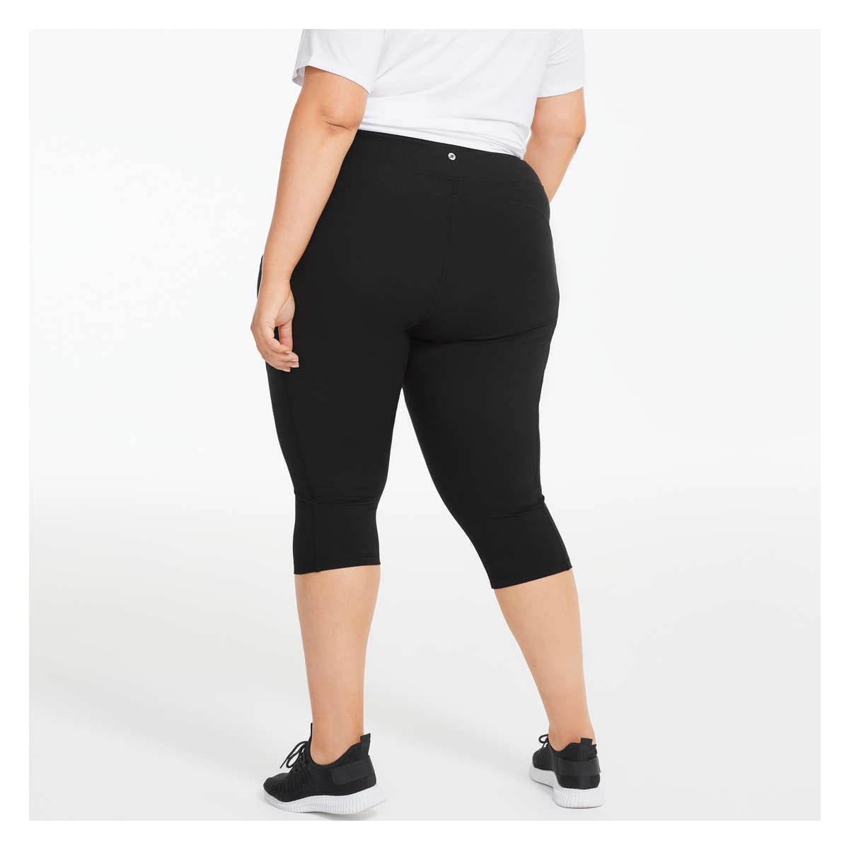 Shop Plus Size Willow Hem Detail Legging in Black, Sizes 12-30
