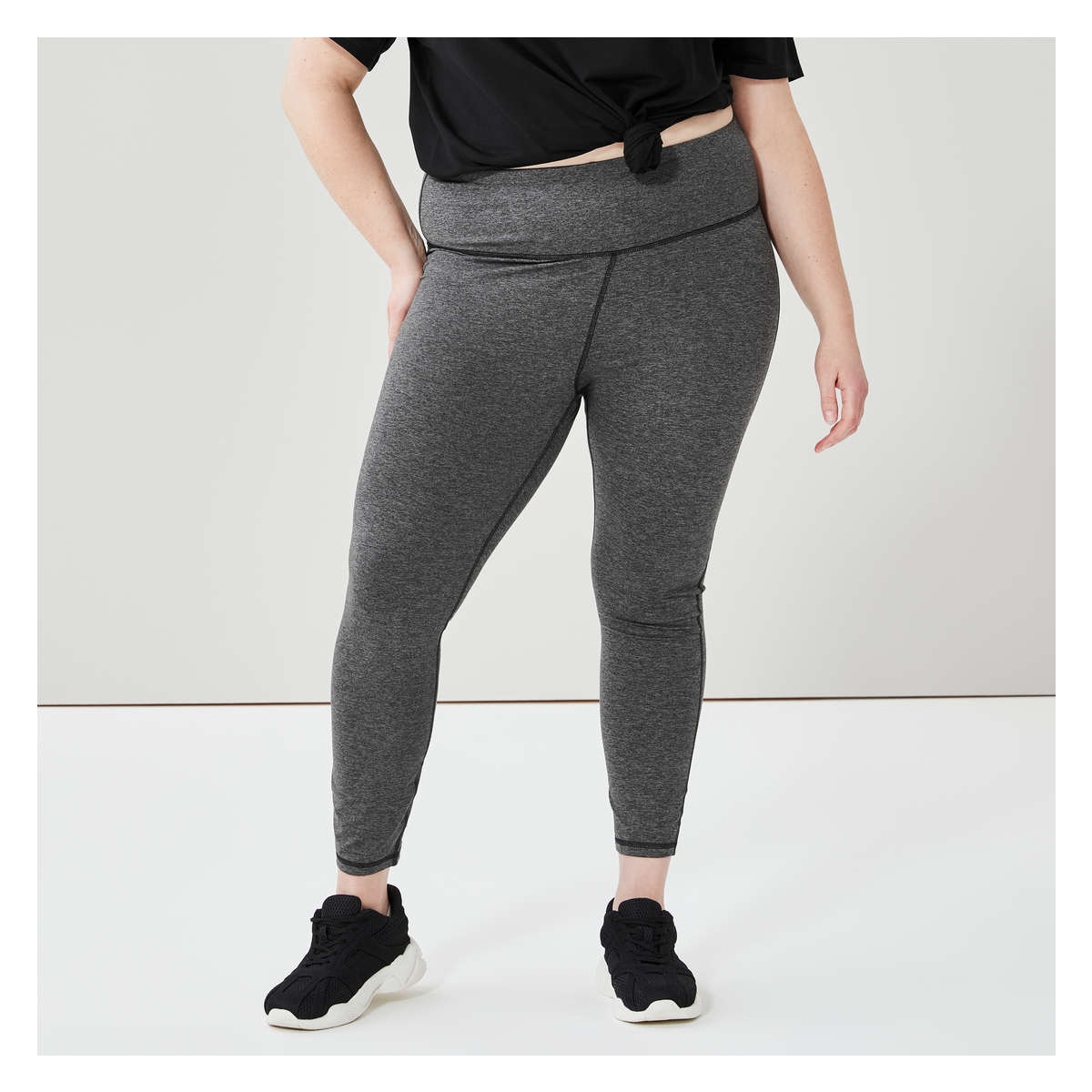 Womens J.ING Activewear  Deep Charcoal Capri Legging ⋆ Votefredtovar