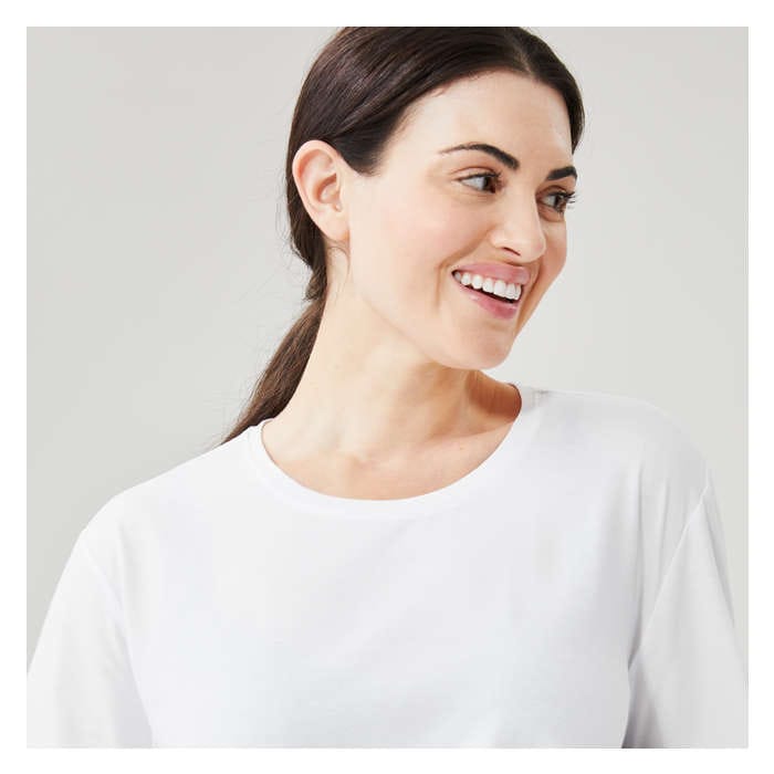Women+ Long Sleeve Active Tee - White