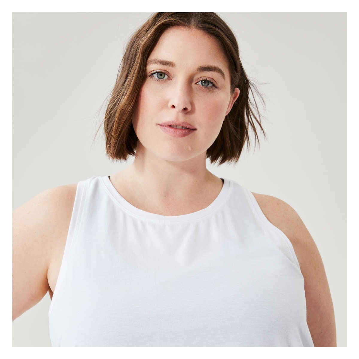 Strappy Active Tank in White from Joe Fresh