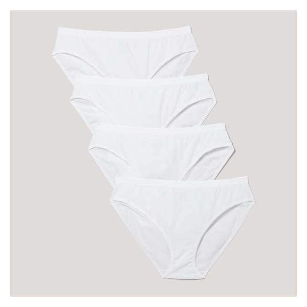 Women+ 4-Pack High-Cut Briefs - White