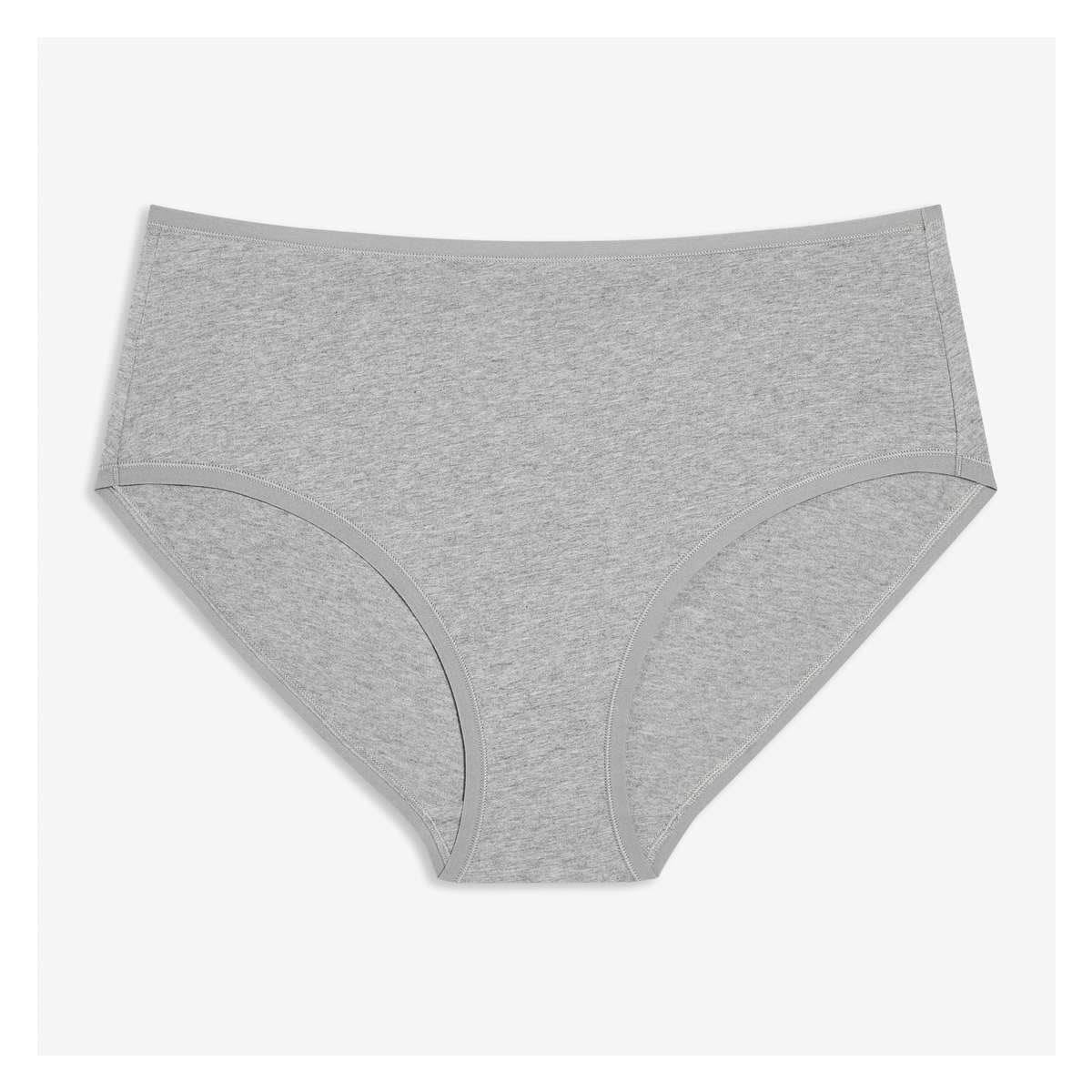 Gray 100% Cotton Brief Panties for Women for sale