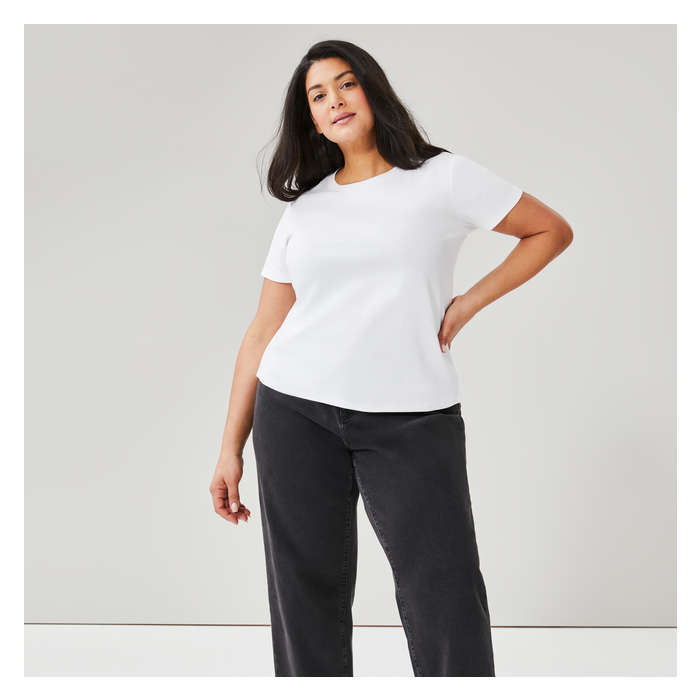 Women+ Organic Cotton Crew Neck Tee
