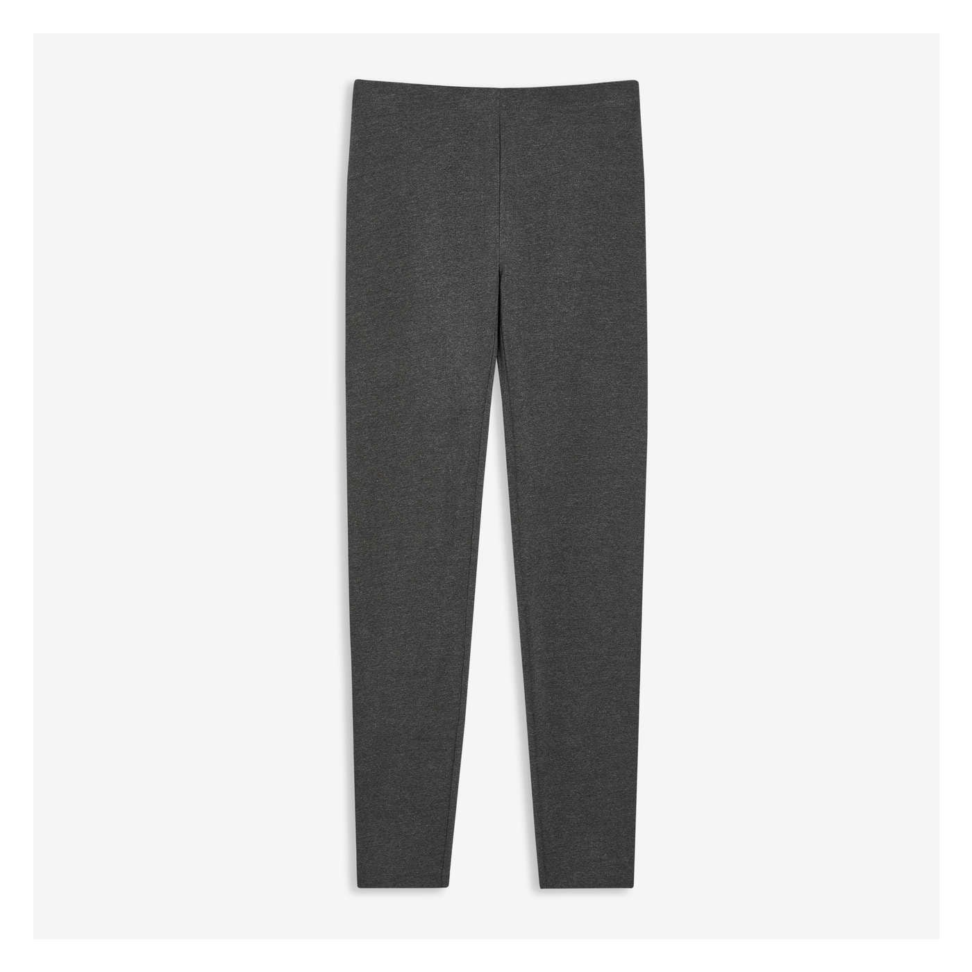 Buy Vetements Girl's Cotton Solid Ankle Legging Color Charcoal
