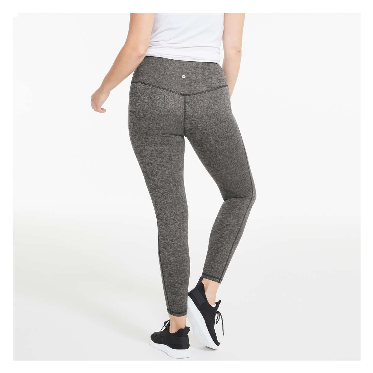 New Mix Womens Grey Athletic Leggings One Size - beyond exchange