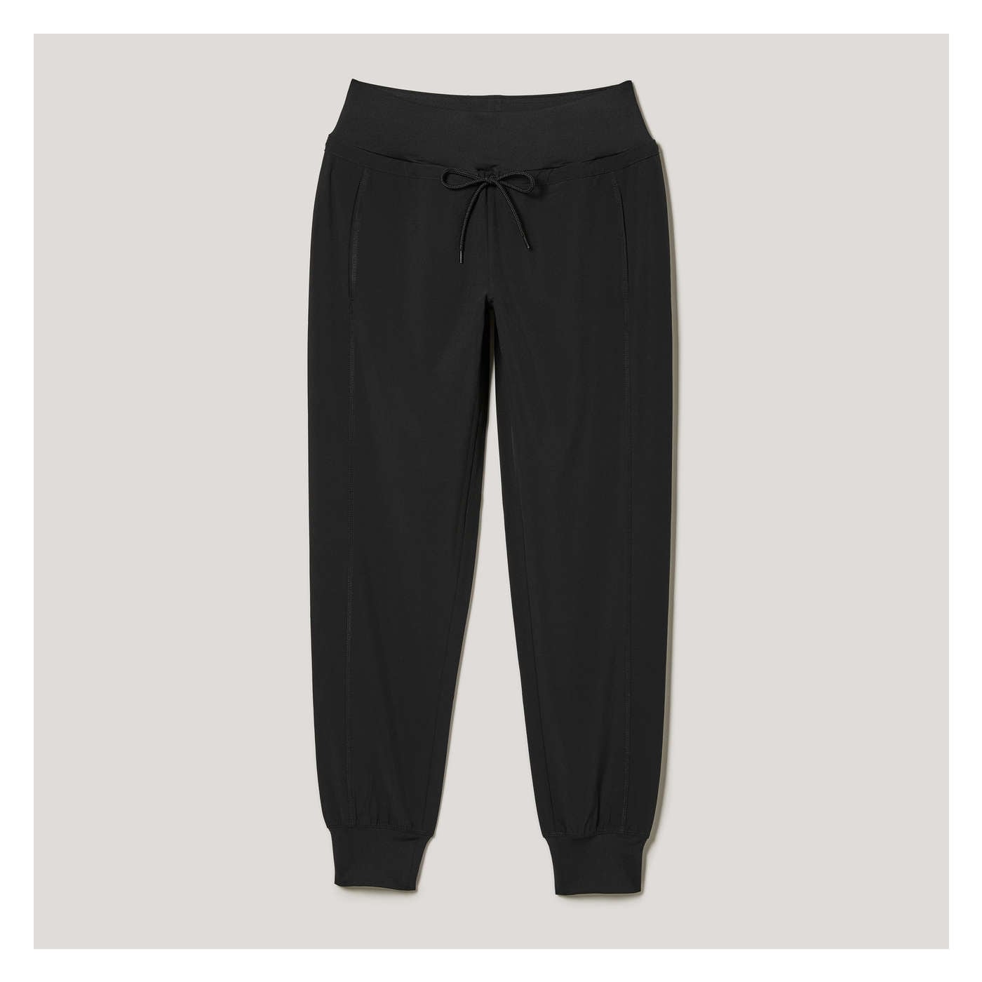 Four-Way Stretch Active Jogger in Black from Joe Fresh