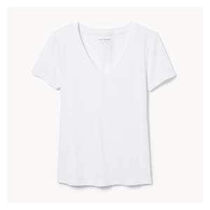 Organic Cotton V-Neck T-Shirt - White