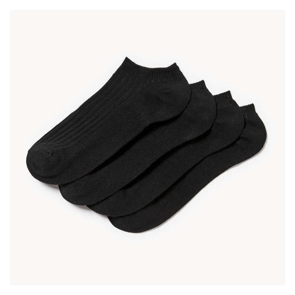 4-Pack Low-Cut Socks - Black