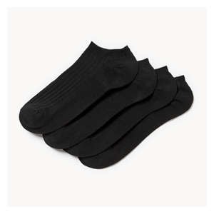 4-Pack Low-Cut Socks - Black