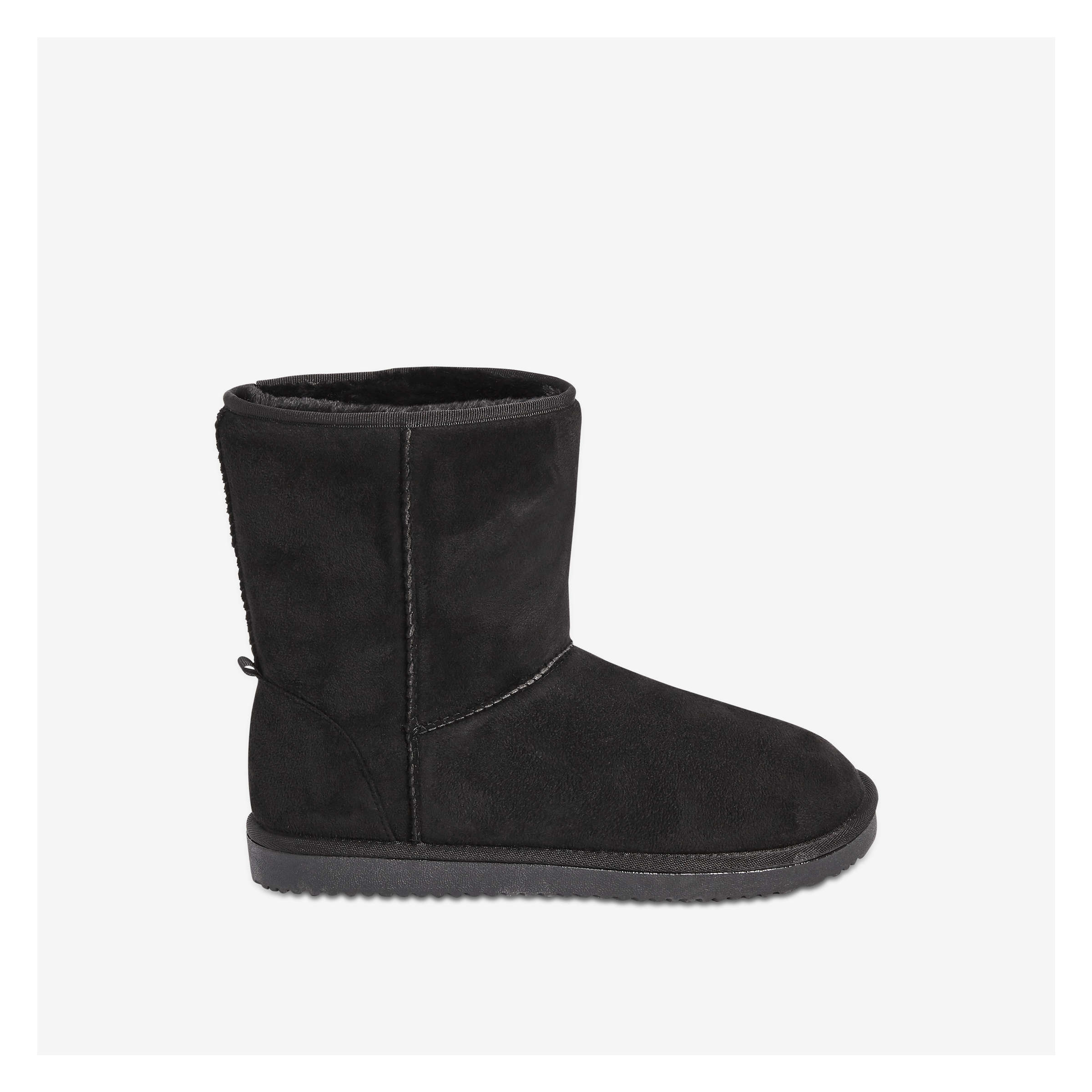 suede mid calf boots