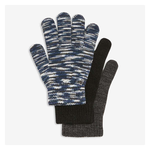 Kid Boys' 3 Pack Knit Gloves - Navy