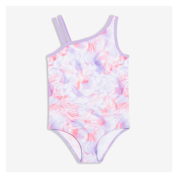 Toddler Girls' Printed Active Bodysuit - Lilac