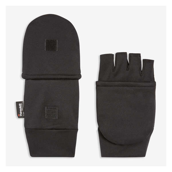 Men’s Convertible Gloves - Black