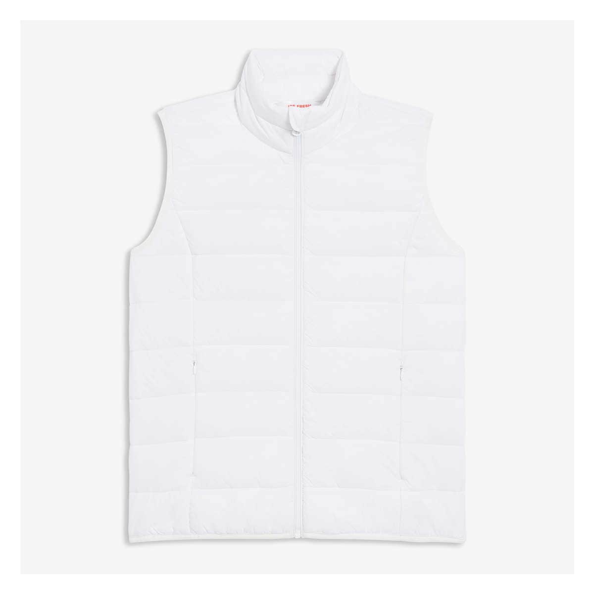 white puffer vest