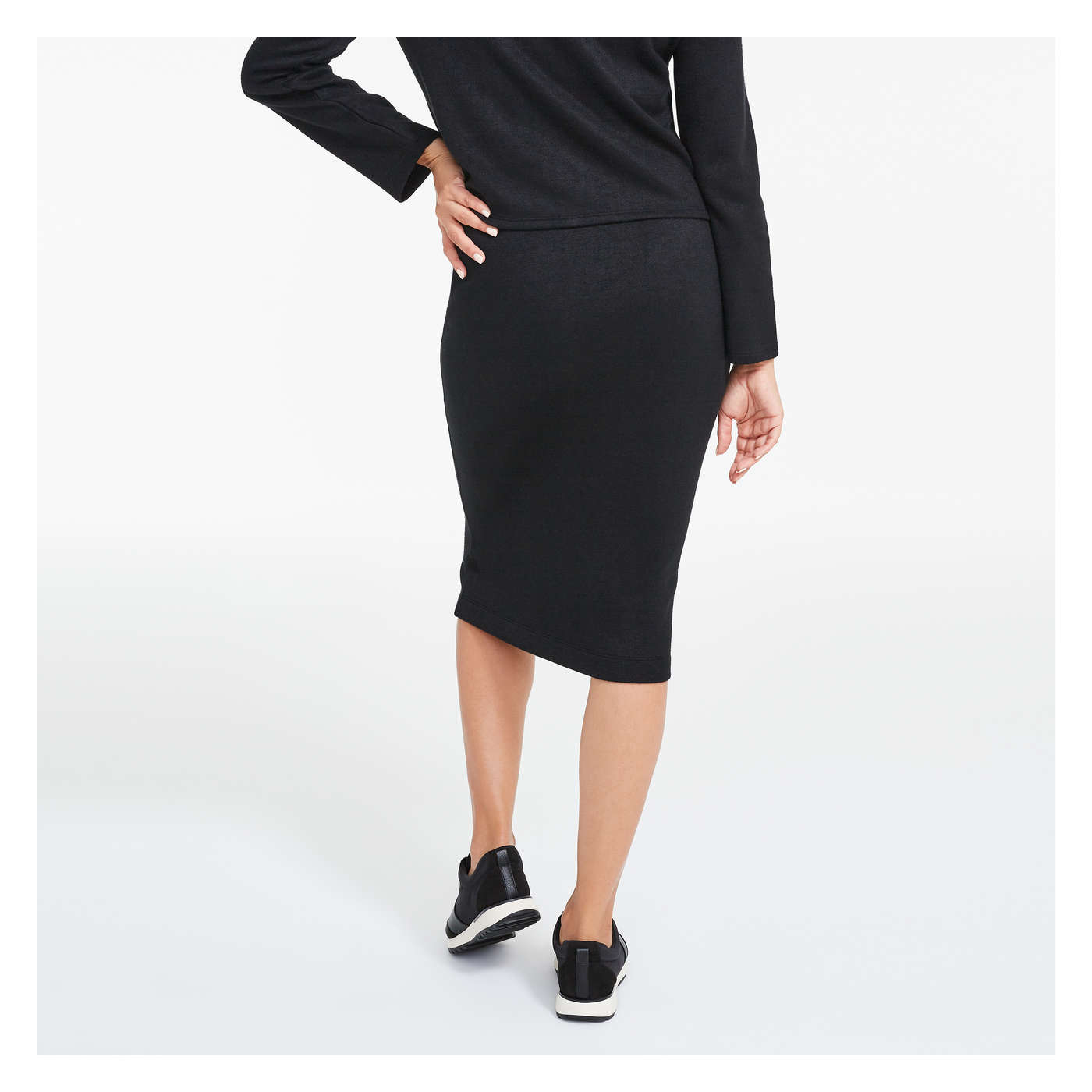 Knit Pencil Skirt in JF Black from Joe 