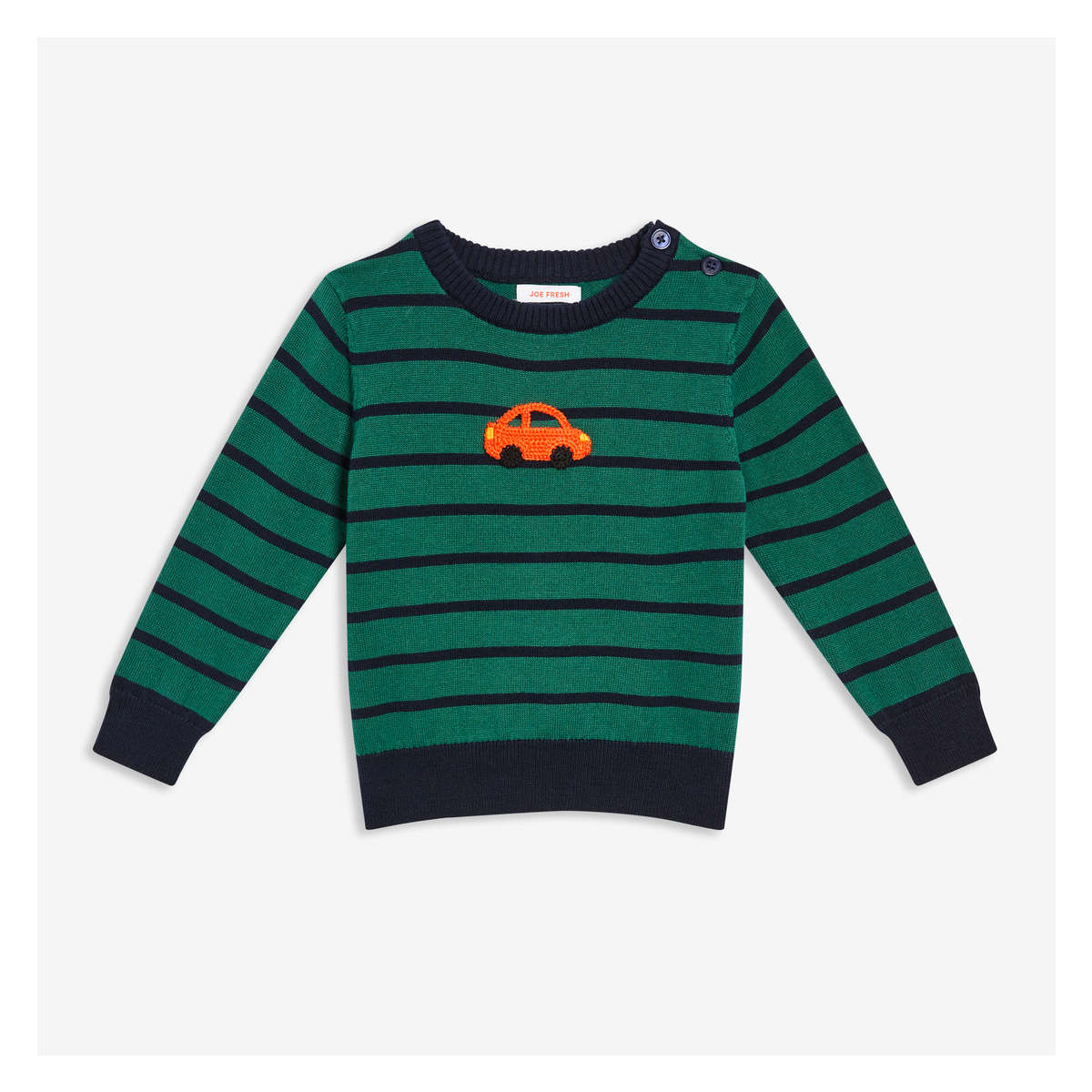 Baby Boys' Appliqué Sweater in Green 